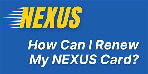 nexus pop card renewal